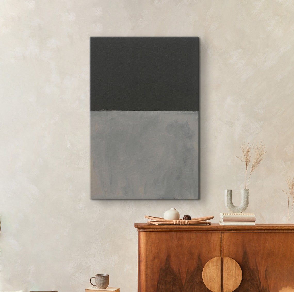 Mark Rothko Gray And Black Print Mark Rothko Extra Large Exhibition Poster Expressionism Art Rothko Reproduction Art Mark Unique Decor - Image 3