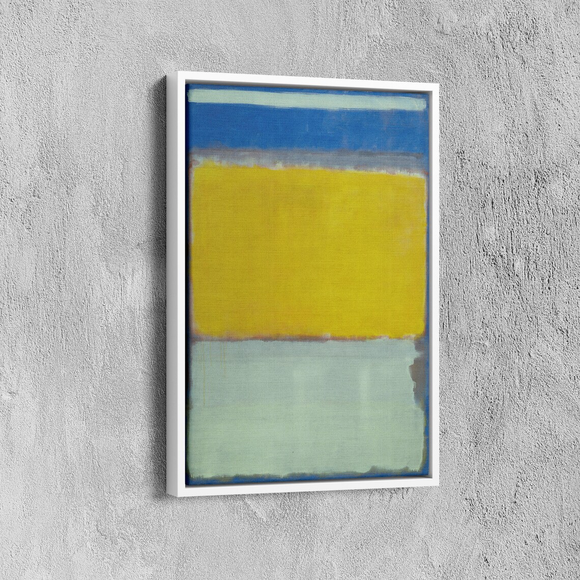 Mark Rothko Blue Yellow Mint Green Blocks Color Field Abstract Poster - Image 6