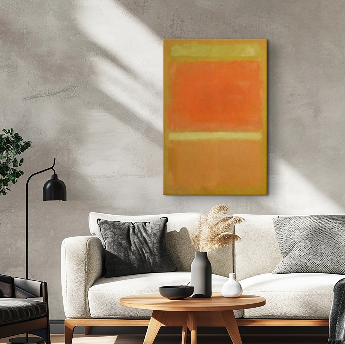Mark Rothko Yellow Framed Mark Rothko Paintings Exhibition Poster Expressionism Art Rothko Reproduction Art Rothko Glass Art - Image 4
