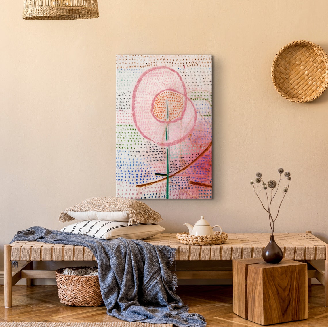 Paul Klee My Blossoming Printed Paul Klee Glass Wall Art Klee Exhibition Poster Abstract Art Gicle Art Print Reproduction Artwork - Image 2