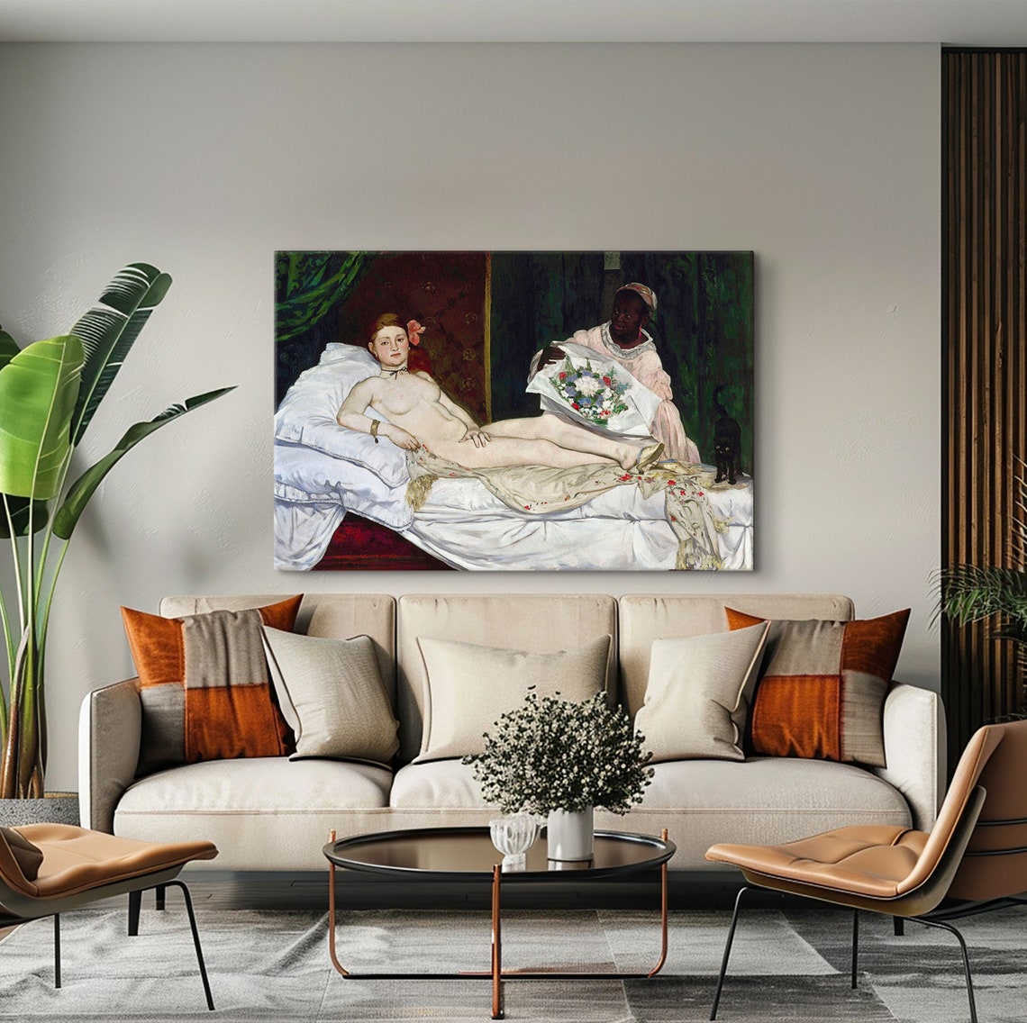 Edouard Manet Olympia Reclining Nude Classic Painting Poster - Image 4