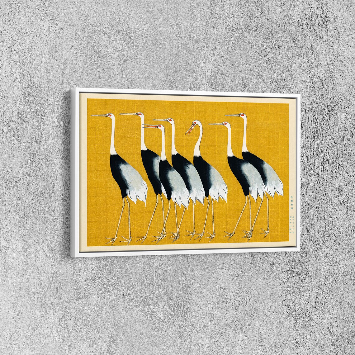 Ogata Korin Cranes in a Row Vintage Japanese Bird Art Poster - Image 5