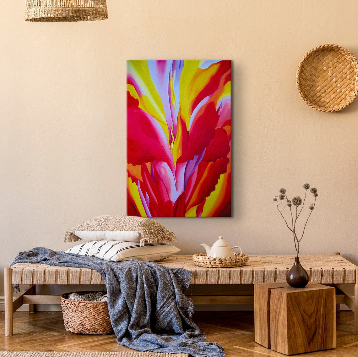 Georgia OKeeffe Light Of Iris Bold Floral Close Up Art Poster - Image 3