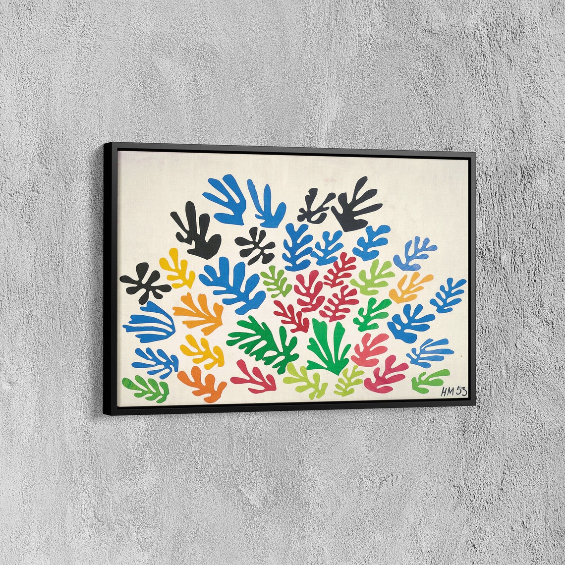Henri Matisse Multicolor Leaf Cut-Outs HM 53 Paper Art Poster - Image 6