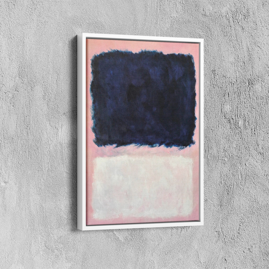 Mark Rothko Pink Over White And Dark Blue Print Mark Rothko Extra Large Exhibition Poster Expressionism Art Rothko Reproduction Art - Image 6