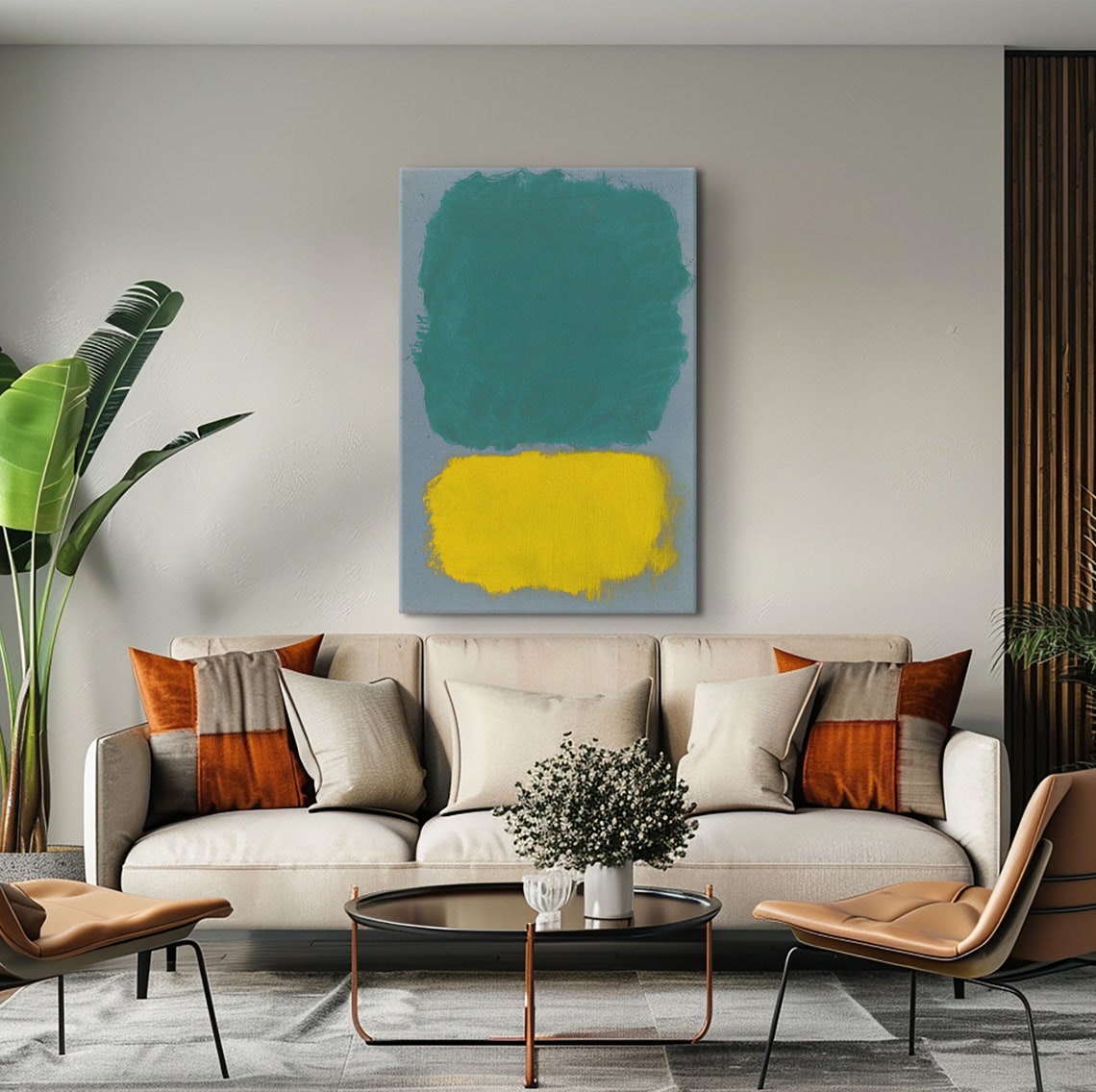 Mark Rothko Green And Yellow Poster Mark Rothko Extra Large Print Exhibition Poster Expressionism Art Rothko Reproduction Art - Image 2