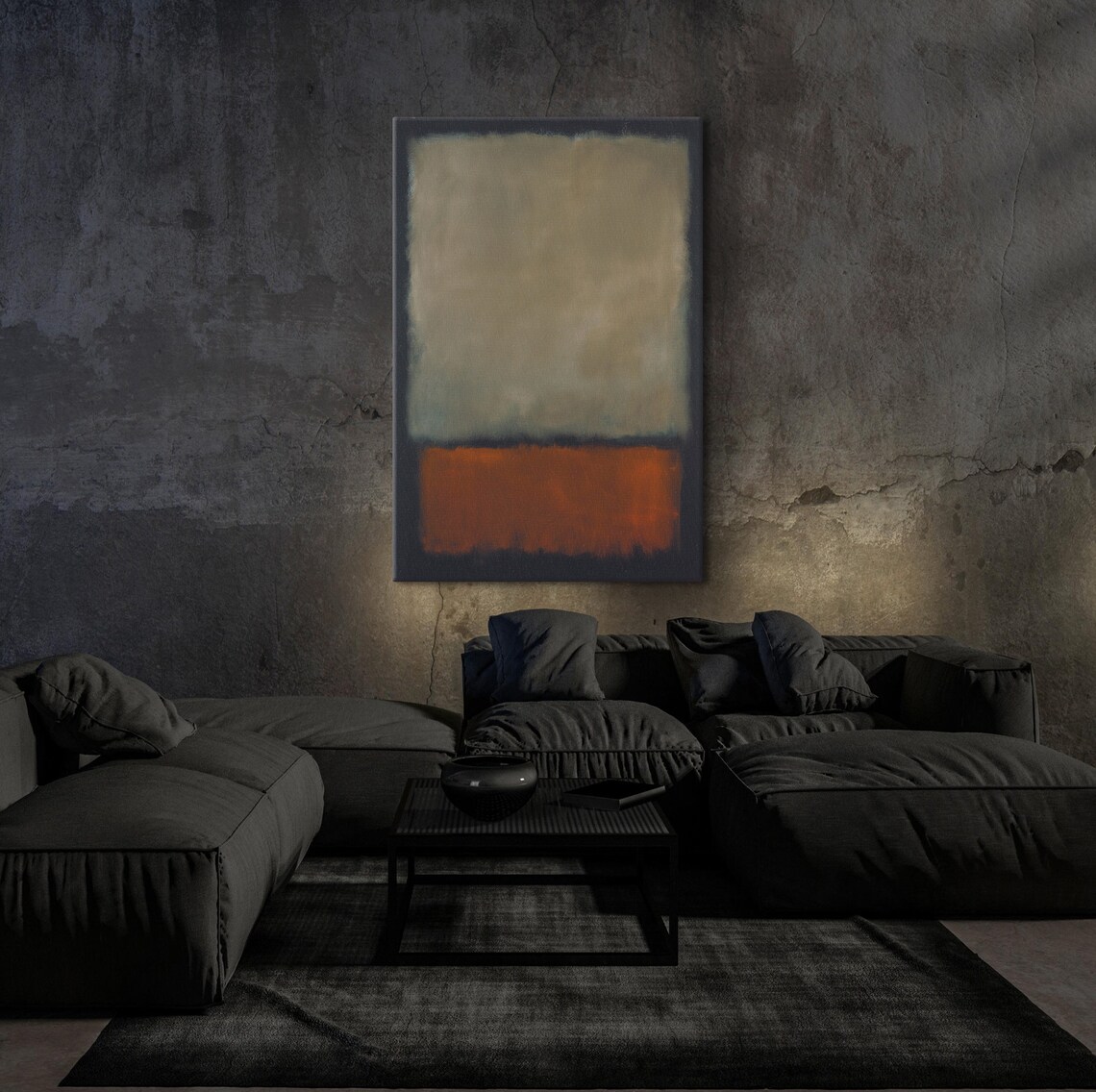 Mark Rothko Gray And Orange Print Mark Rothko Painting Exhibition Poster Modern Art Expressionism Art Mark Rothko Reproduction - Image 5