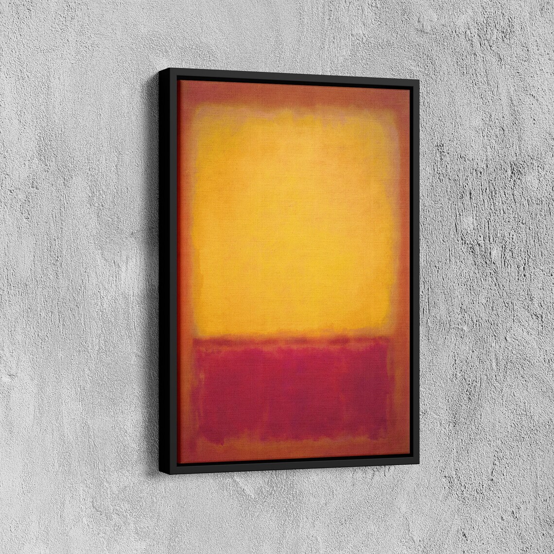 Mark Rothko Golden Yellow Over Red Glowing Color Field Art Poster - Image 7