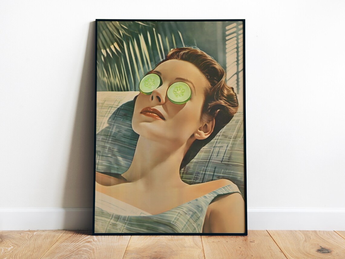 Spa Retro Poster, Beauty Salon Wall Art Print