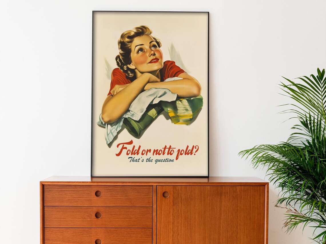 Retro Laundry Wall Art, Funny Utility Room Decor - Image 3