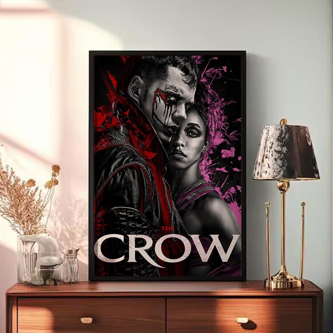 The Crow 2024 Remake Gothic Revenge Romance Dark Hero Movie Poster - Image 3