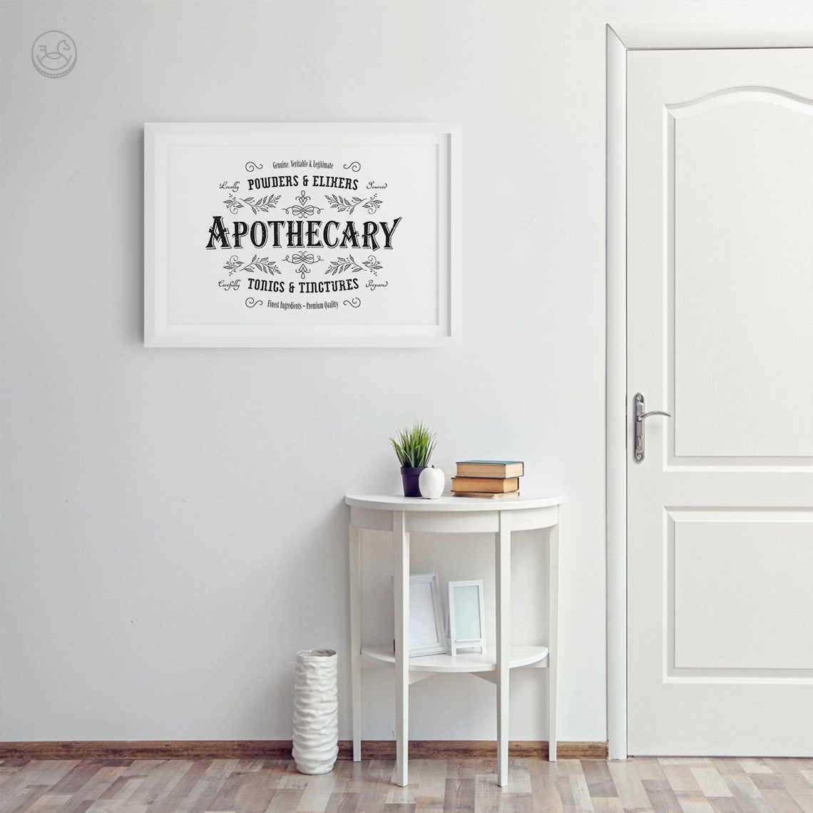 Vintage Apothecary Sign Typography Tonics Tinctures Rustic Wall Poster - Image 3