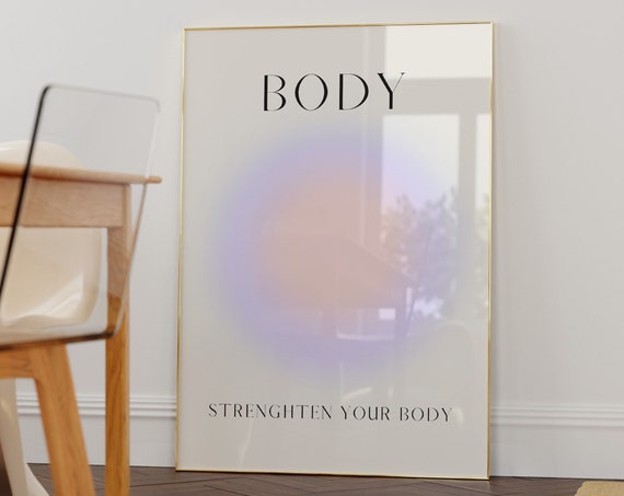 Positive Aura Postersaura Energy Spiritual Gradient Wall Arty2k Aesthetic Room Decortrendy Wall Artspiritual Zen Wall Artbody Aura Art