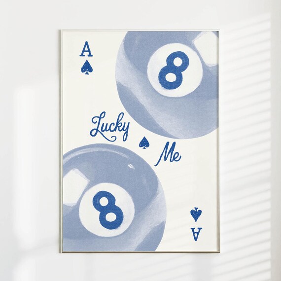 Ace Of Spades Retro Dorm Room Art Print