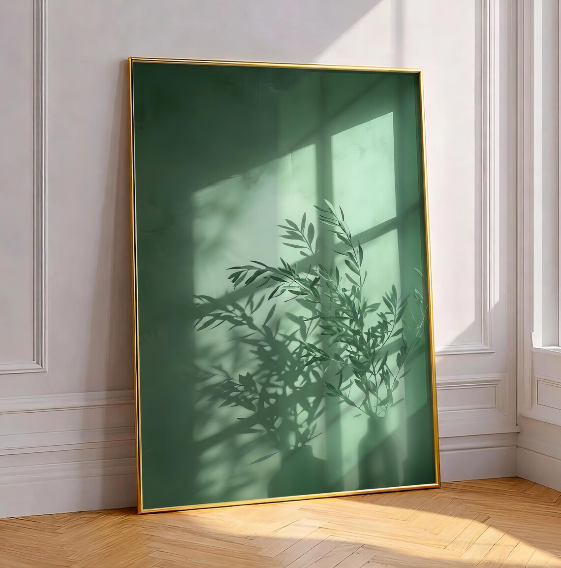 Olive Branch Art Print, Botanical Japandi Decor