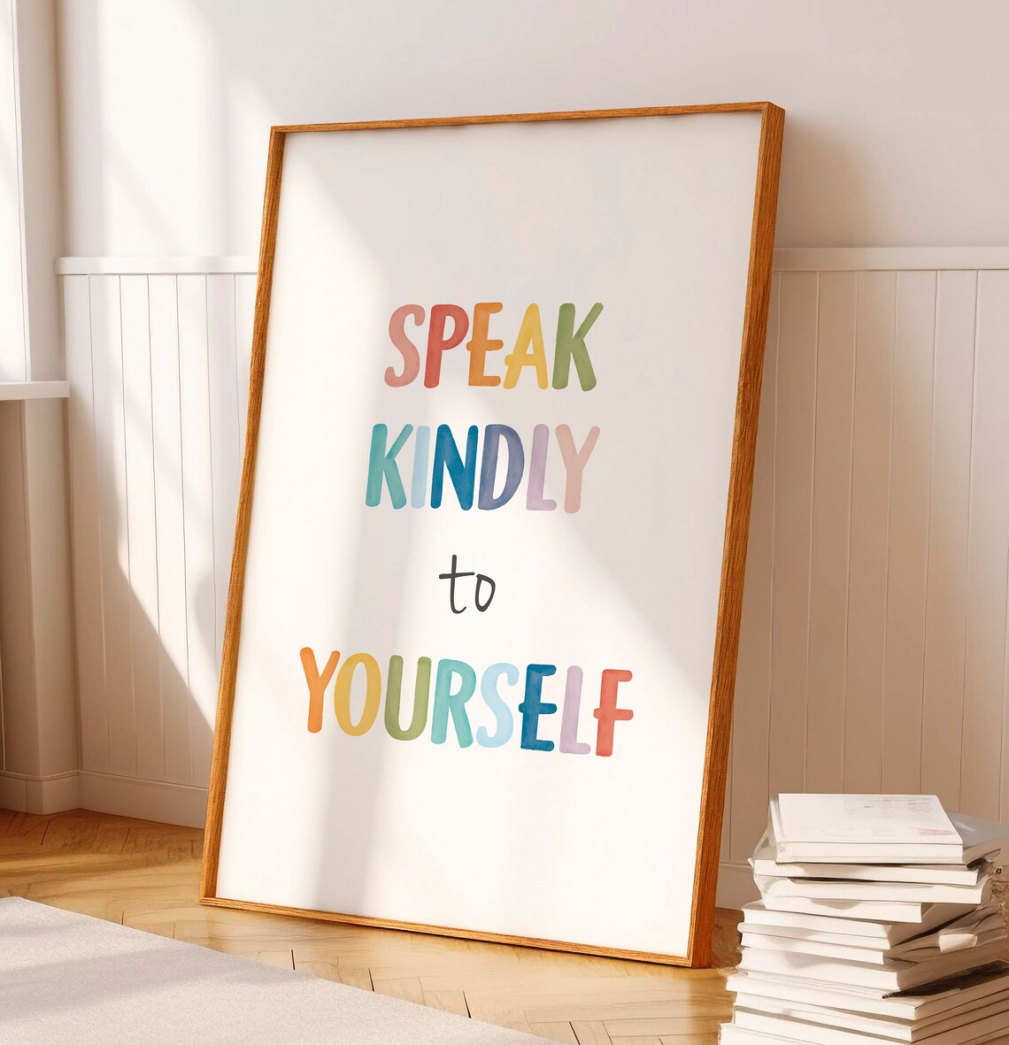 Speak Kindly To Yourself Positive Affirmation Poster - Image 8
