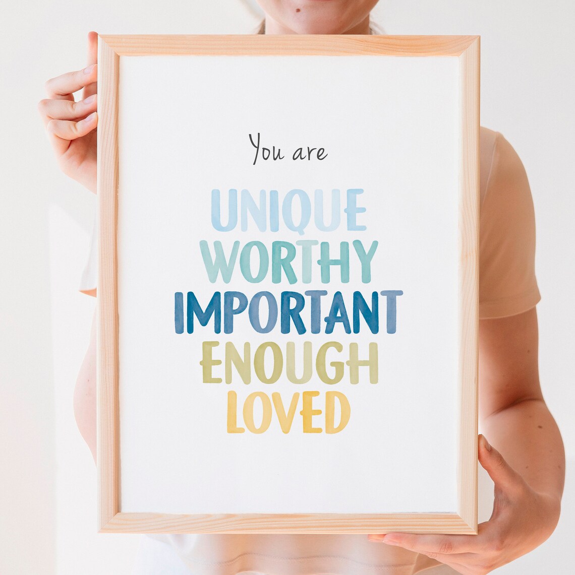 Affirmation Poster Mental Health Office Wall Art Print - Image 4