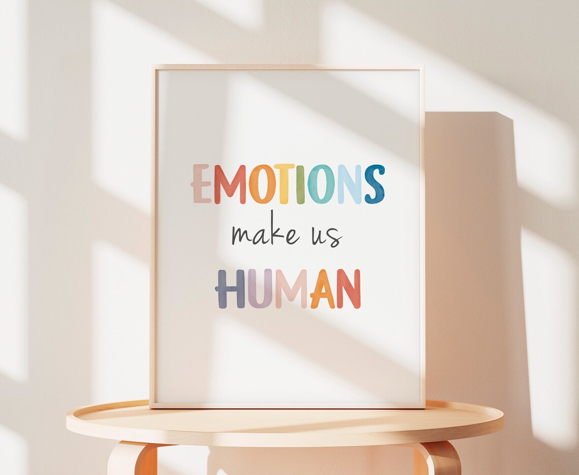 Emotions Make Us Human Poster, Positive Affirmation - Image 5