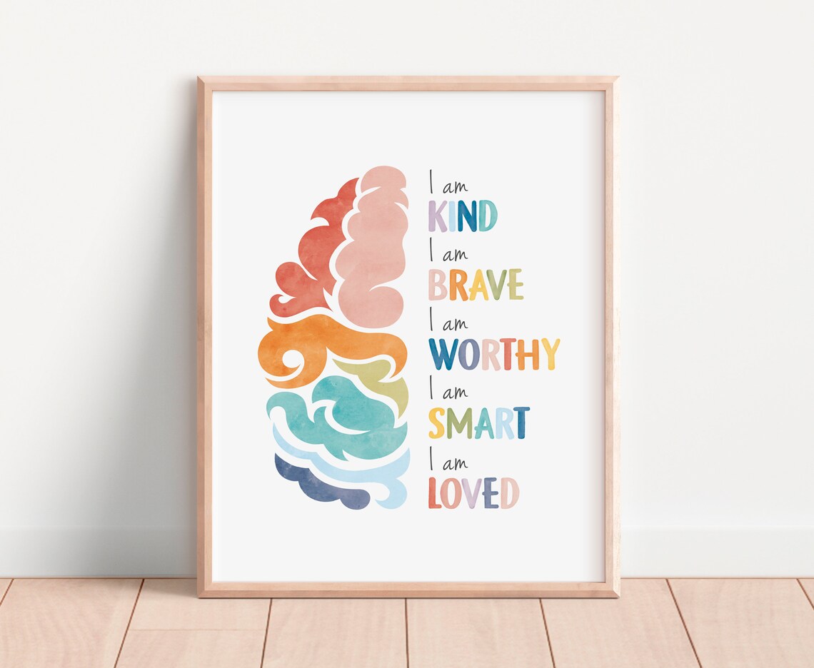 Daily Affirmations Therapy Office Decor Art Print - Image 5