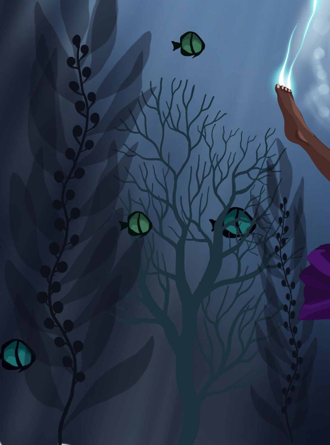 The Depths Ocean Spiritual Illustration Art Print - Image 2