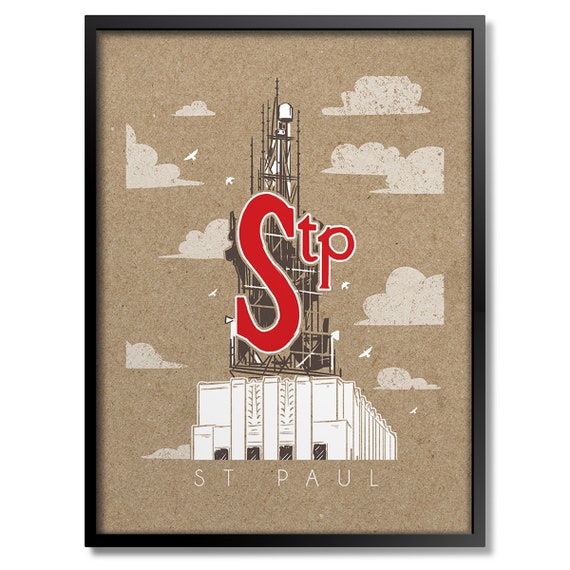 St Paul Bank Sign Art Print