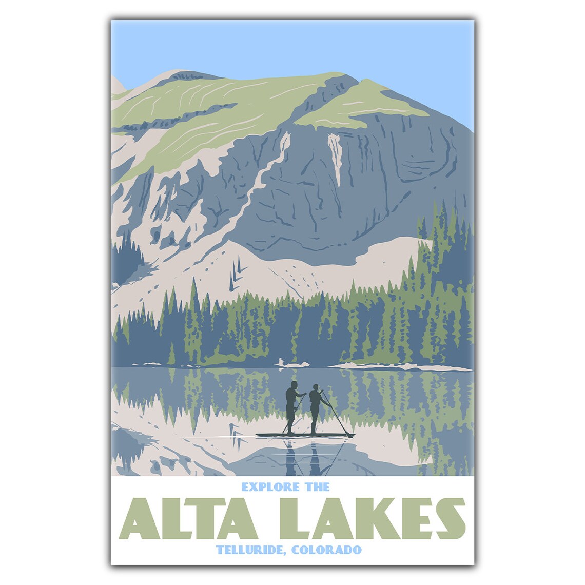 Alta Lakes Telluride Travel Poster