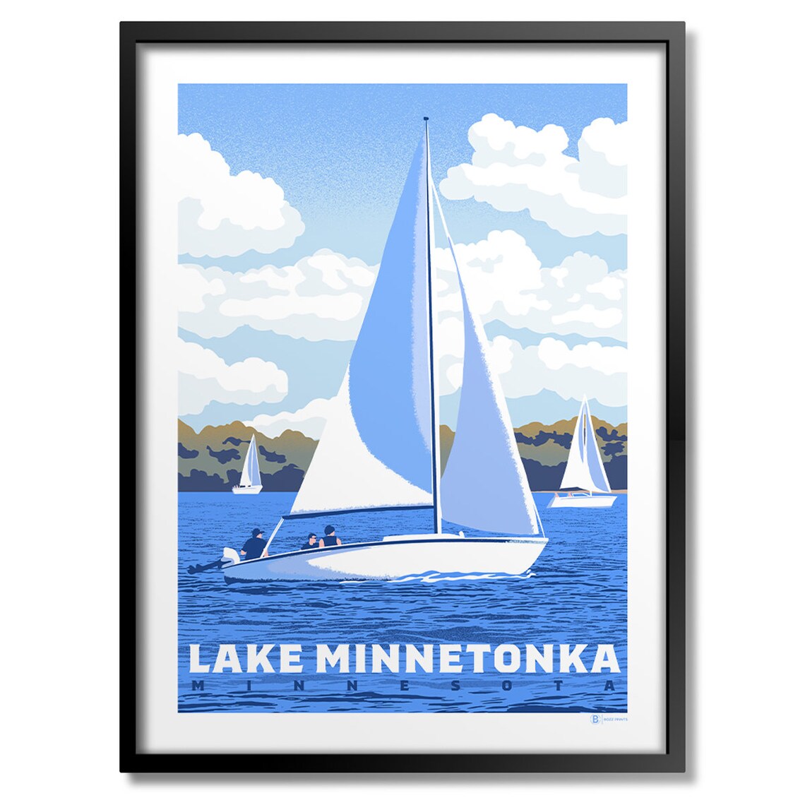 Lake Minnetonka Sailing Travel Poster