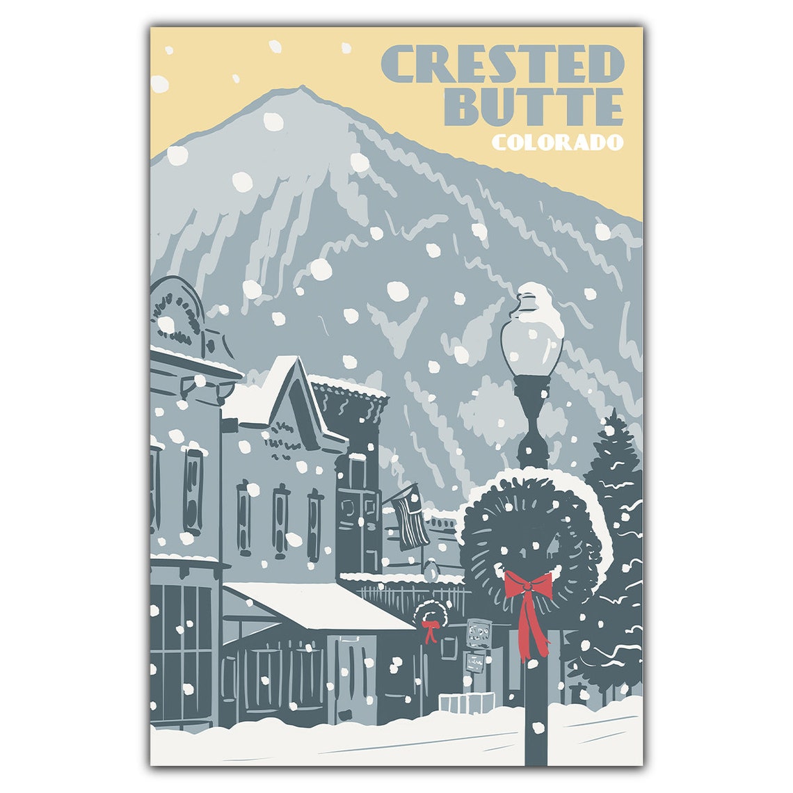 Crested Butte Elk Avenue Postcard