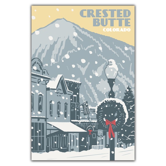 Crested Butte Elk Avenue Postcard