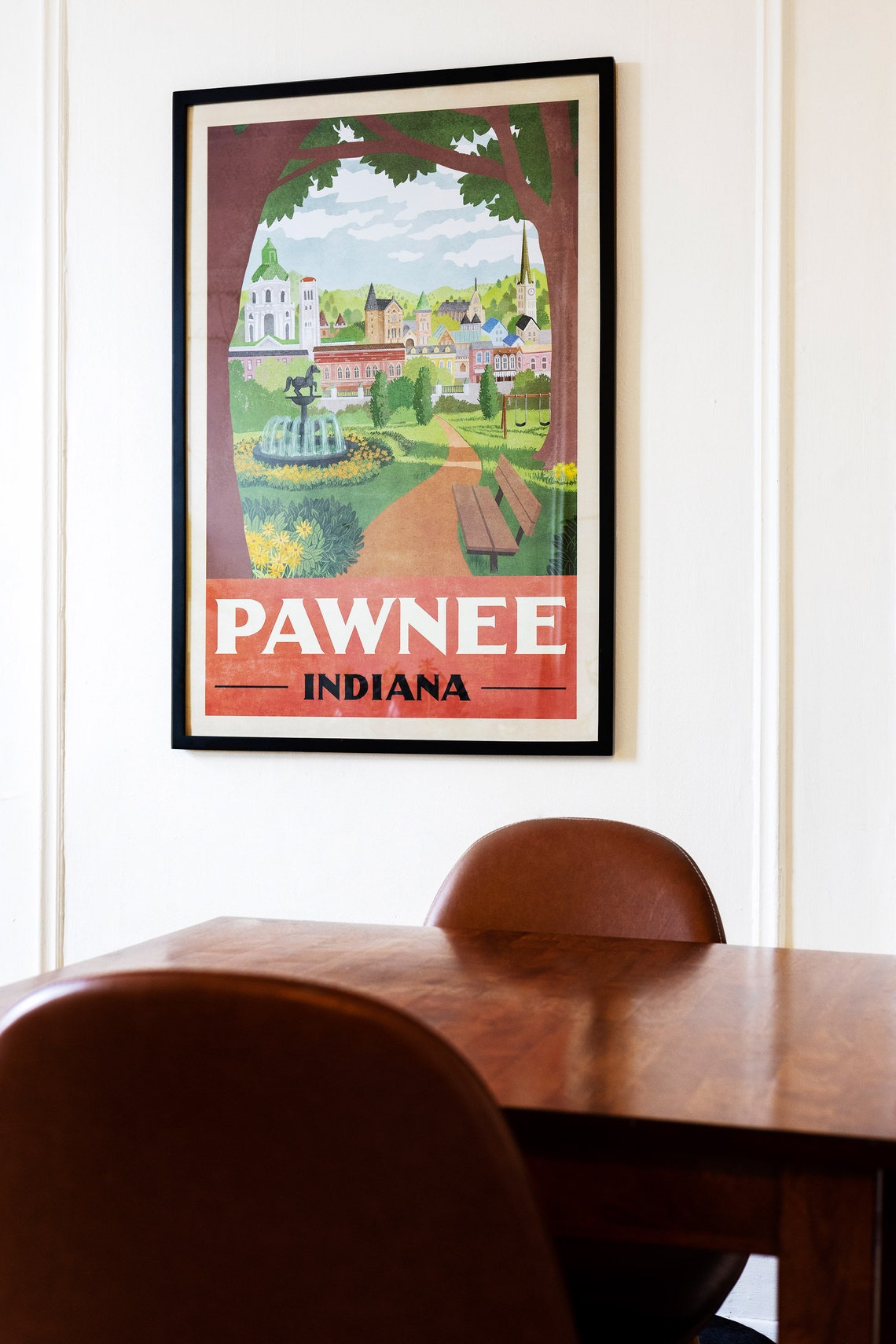 Pawnee Indiana Travel Poster, Parks and Rec Department - Image 2