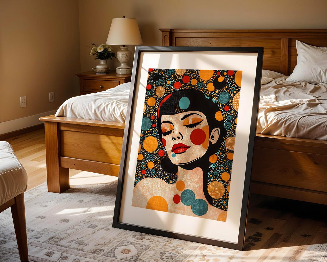 Abstract Woman Portrait Pop Art Wall Print Trendy Room Decor Prints Poster Modern - Image 4