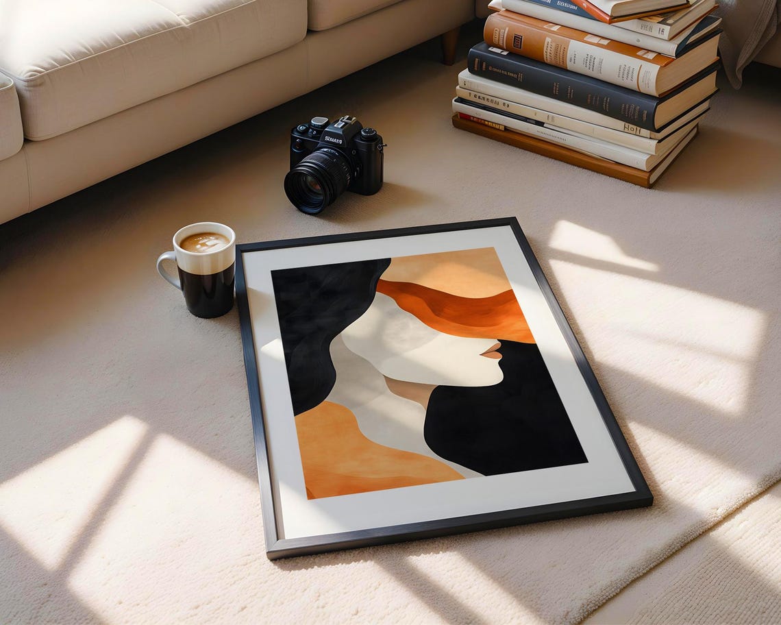 Abstract Woman Face Line Art Print Modern Female Silhouette Trendy Decor Wall Prints Minimalist Portrait - Image 5
