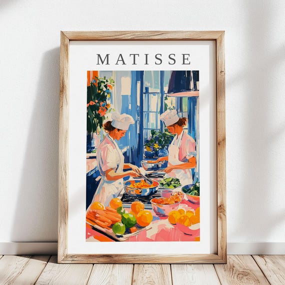 Henri Matisse Print Modern Abstract Kitchen Chefs Art Print Colorful Minimalist Artwork For Living Room Bedroom Office Fauvism