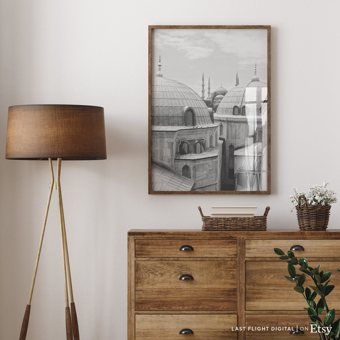 Turkey Istanbul Blue Mosque Domes Minarets Skyline View Poster - Image 5