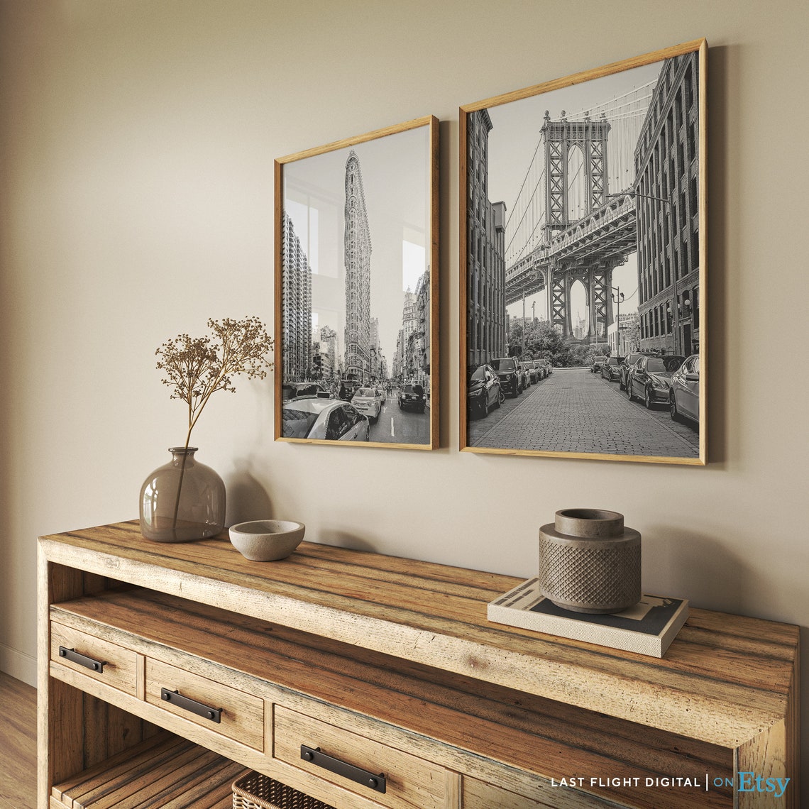 New York Print Flatiron New York Wall Art New York Poster New York City Nyc Black And White Photo Cityscape Skyline City Streets - Image 4