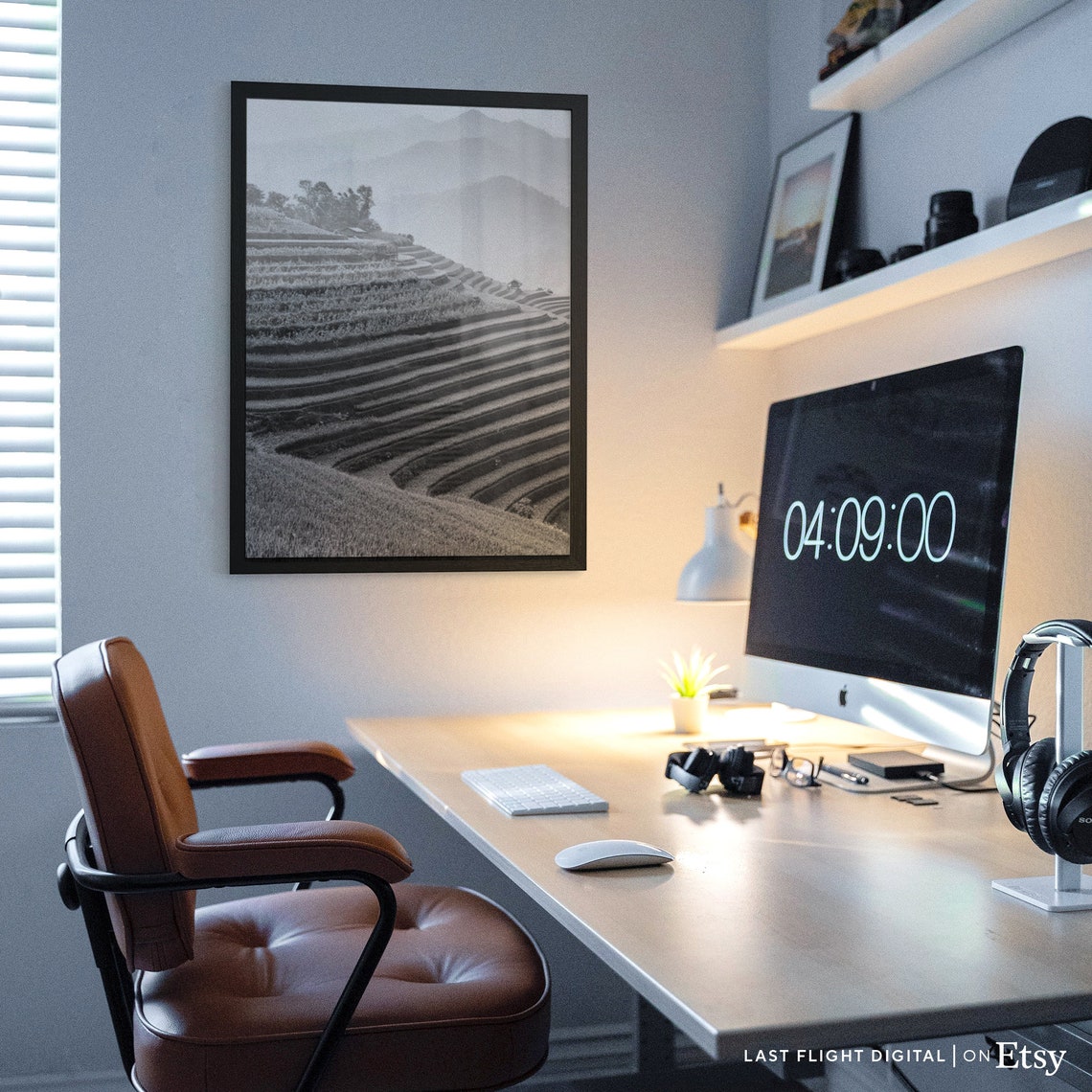Vietnam Print Sapa Poster Ricefield Vietnam Wall Art Farmland Asia Photo Black And White Photo Sa Pa Vietnam Poster Rice Terrace - Image 2