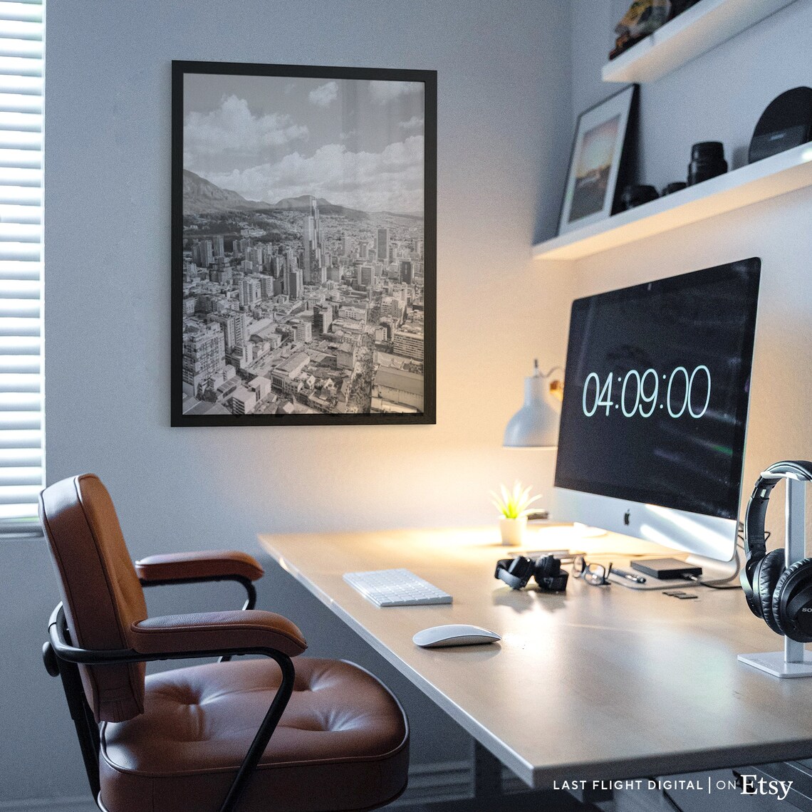 Bogota Poster, Colombia Cityscape Skyline Travel Poster - Image 2