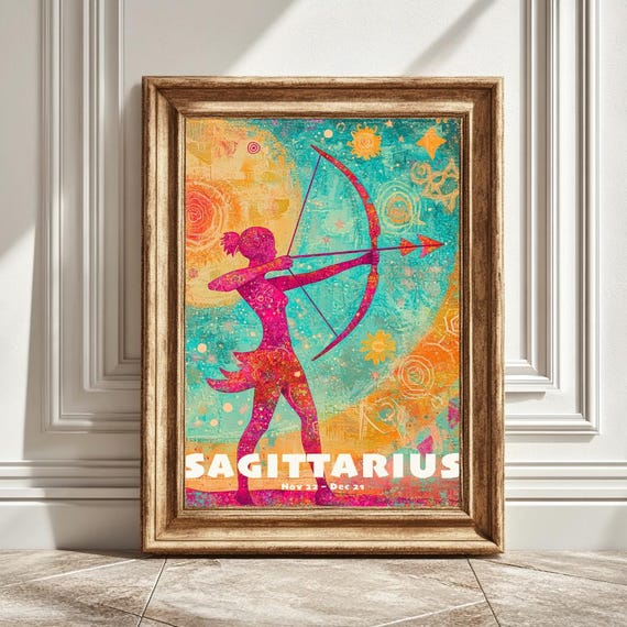 Sagittarius Astrology Lovers, Zodiac Decor