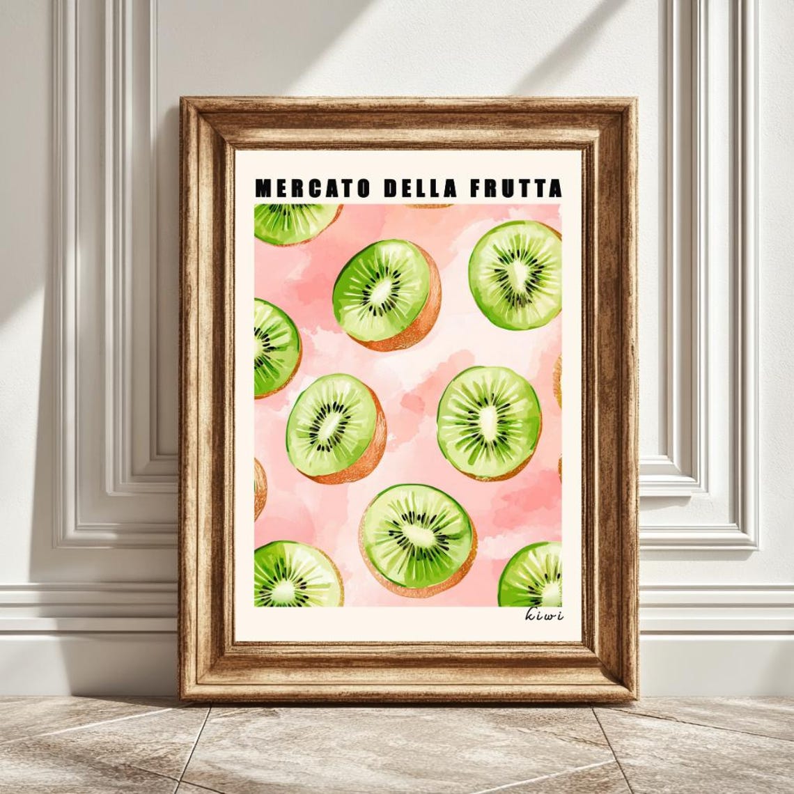 Kiwi Art Print, Mercado Della Fruta Kitchen Decor