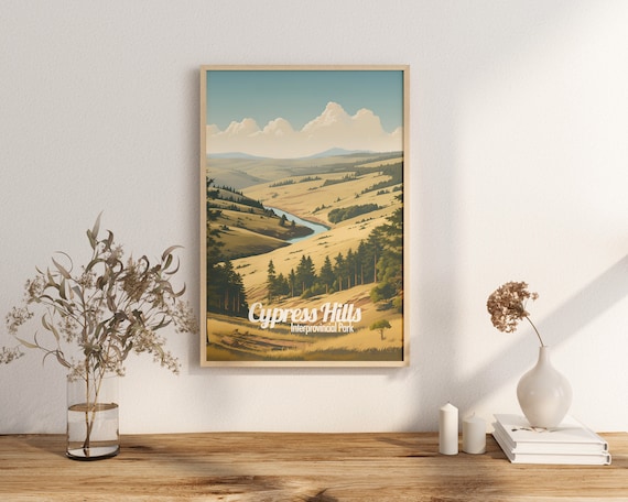 Cypress Hills Interprovincial Park Golden Valley Travel Poster