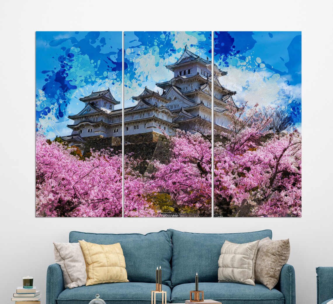 Himeji Castle Japanese Art Print, Japan Landmark - Image 3
