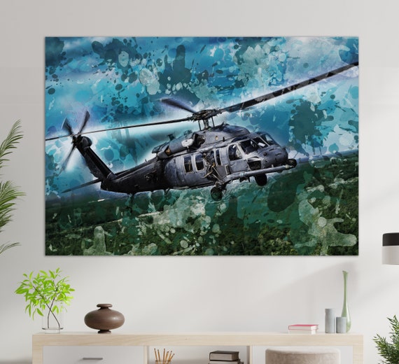 Sikorsky Hh 60 Pave Hawk Print Military Helicopter Wall Art Aircrafts Wall Art Sikorsky Pilot Gift