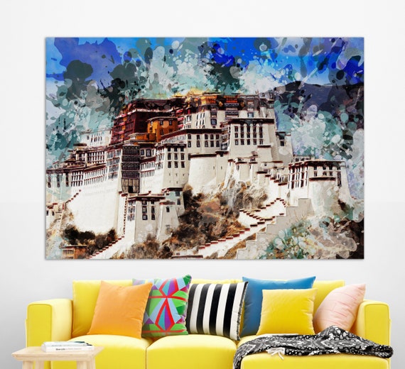 Potala Palace Lhasa Tibet China Wall Art Potala Palace Painting China Art
