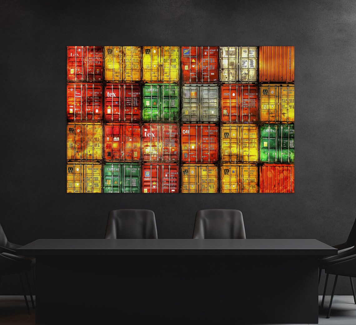 Containers Art Print, Logistics Wall Decor - Image 2