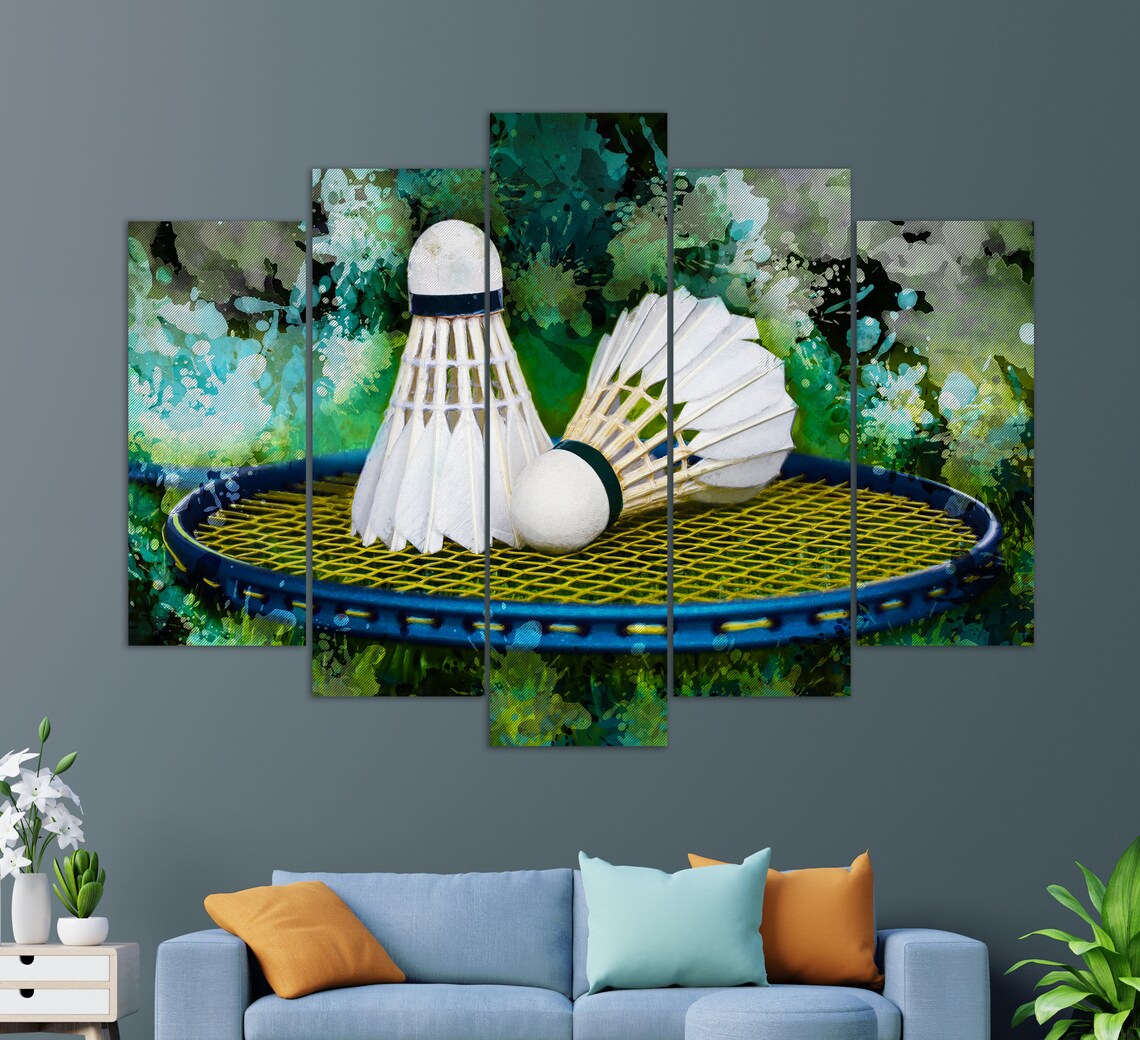 Badminton Abstract Art Print, Sports Gift Idea - Image 2