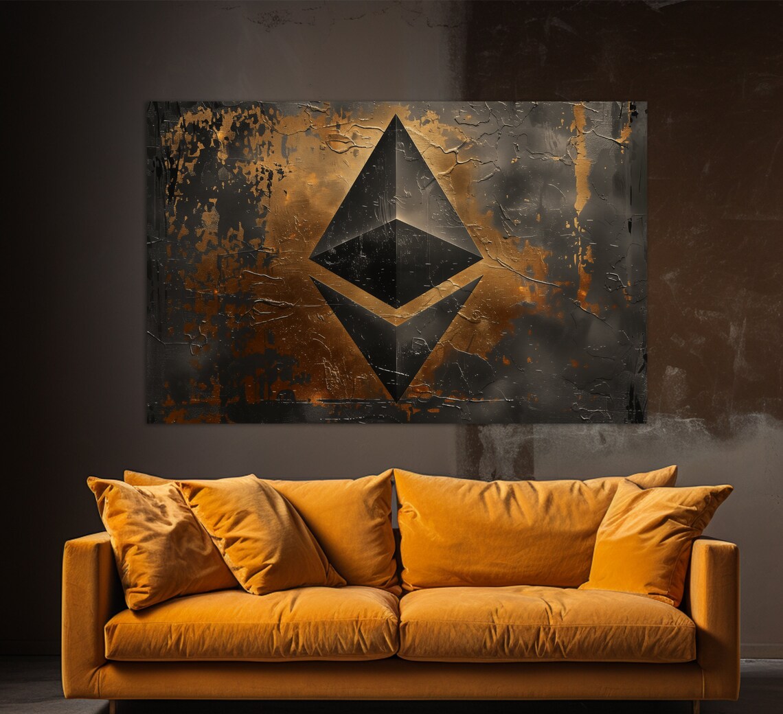 Abstract Ethereum Painting, Modern Wall Art - Image 2