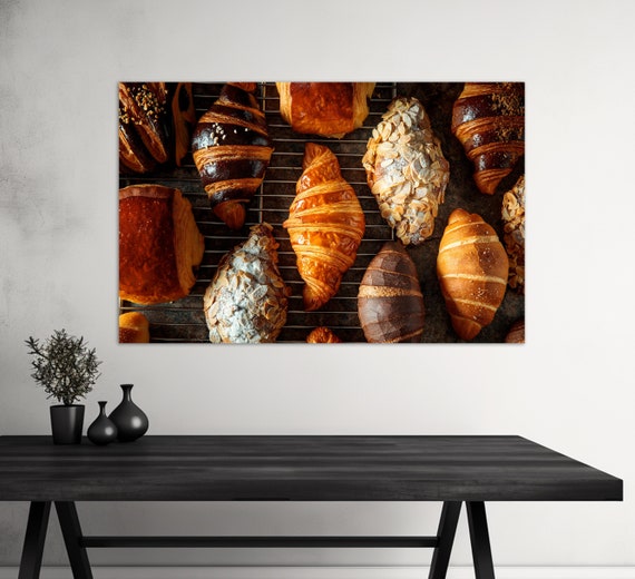 Croissants Print Sweets Wall Art Sweet Tooth Gift Kitchen Wall Decor Pastry Shop Decor Confectionary Decor Bakery Wall Art