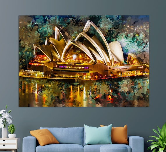 Sydney Opera House Abstract Art Print, Sydney Travel
