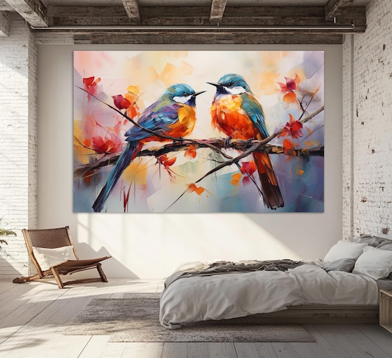 Abstract Birds, Wild Nature Birds Poster Print
