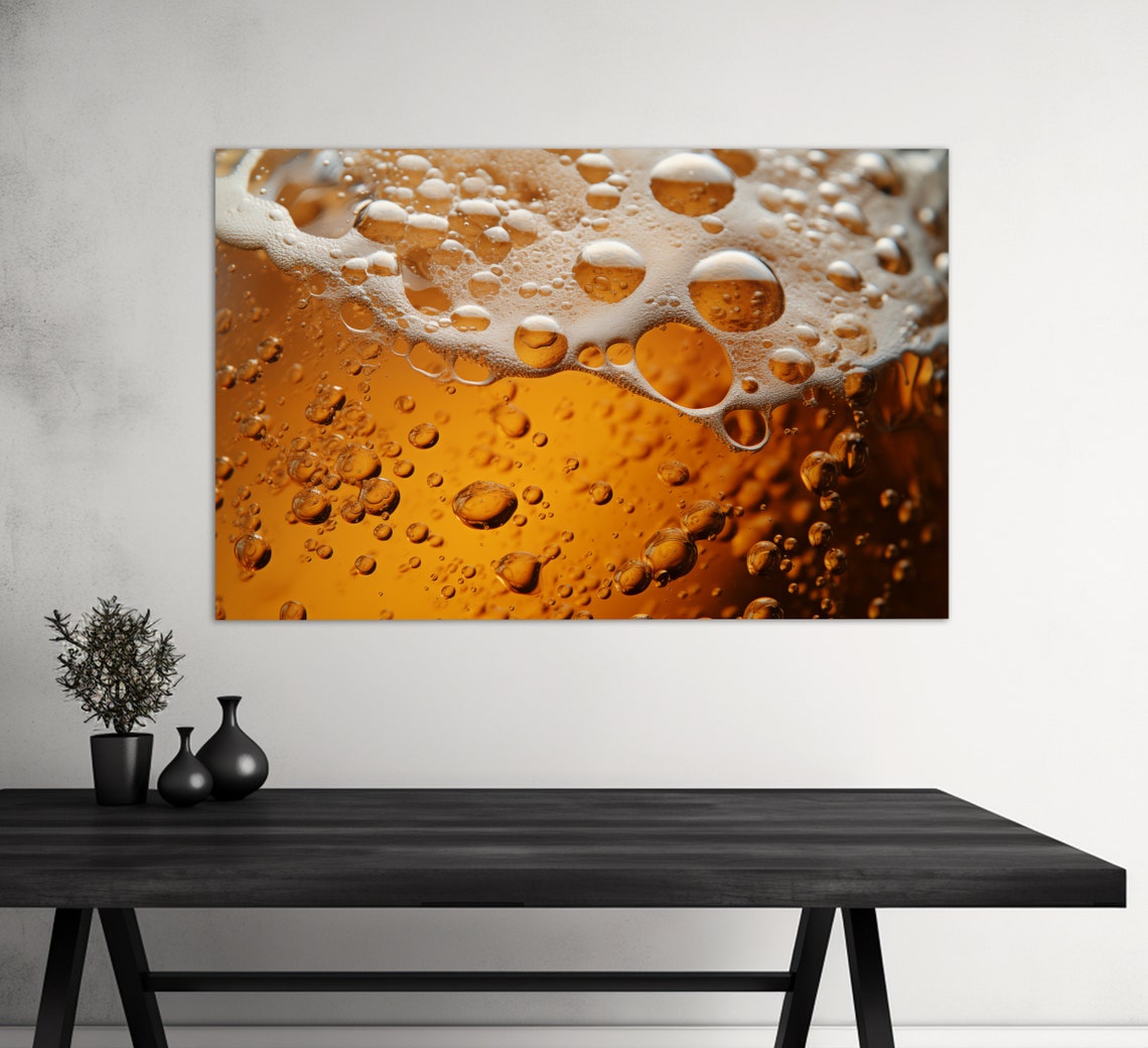 Beer Wall Art Abstract Beer Print Beer Painting Beer Pub Wall Art Beer Print - Image 2